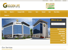 Tablet Screenshot of goldenlife-insurance.com